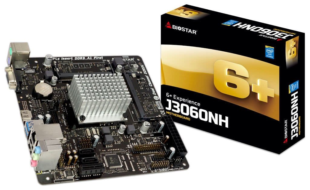 MAINBOARD PROCESADOR INTEL BIOSTAR J3060NH DUALCORE 2.48GZ MINI ITX Conedera S.A