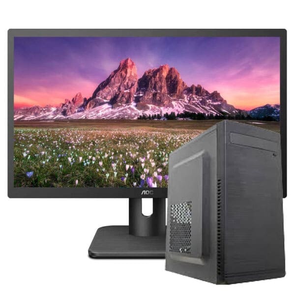 Combo Pc INS Celeron N4020 /8gb / 128SSD/500 HDD / Monitor Aoc 20E1H 19.5"