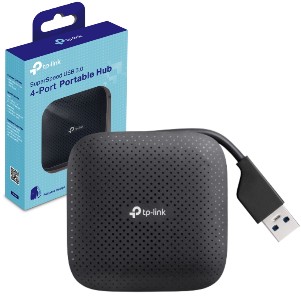 ADAPTADOR TP-LINK USB 3.0 HUB DE 4 PUERTOS PORTATIL UH400