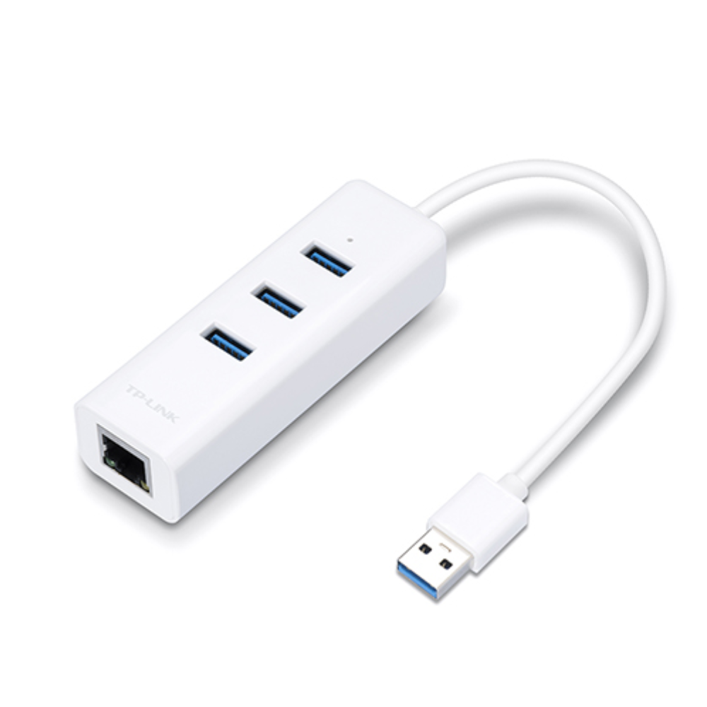 Adaptador  TP-LINK USB 2en1 con Hub de 3 Puertos USB 3.0 Ethernet Gigabit UE330(UN)