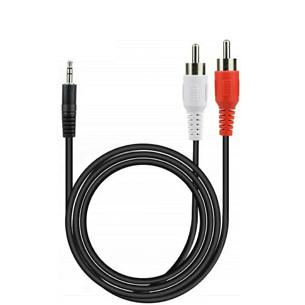 CABLE DE AUDIO VANTEC 2RCA A 3.5MM 1.5MT