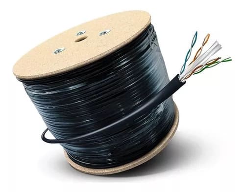 CABLE VANTEC CAT6 UTP ROLLO 305MTS 23AWG 60% COBRE PARA EXT 2JACKET