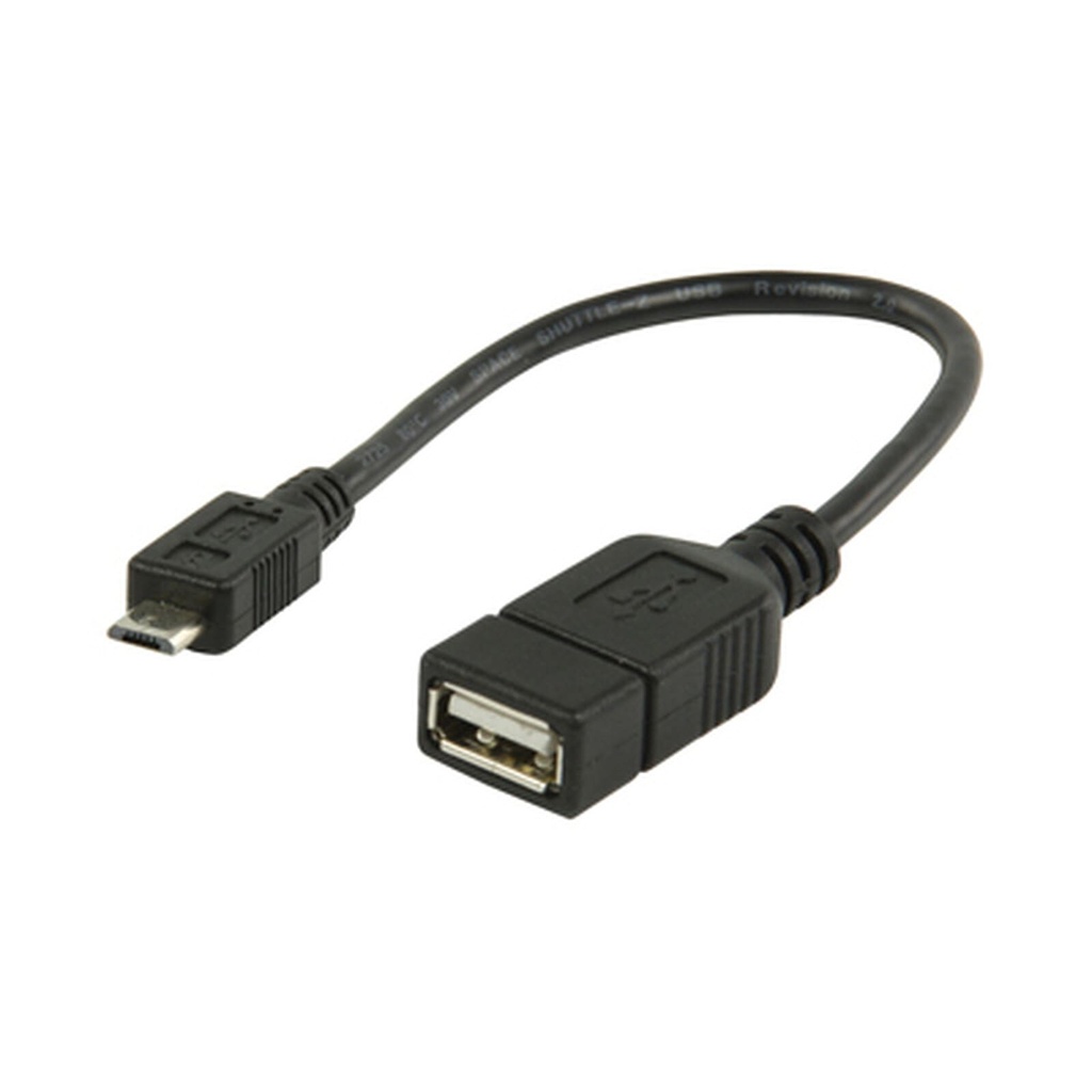 CONVERTIDOR MICRO USB MACHO A USB 2.0 HEMBRA V8/USB PEQUEÑO