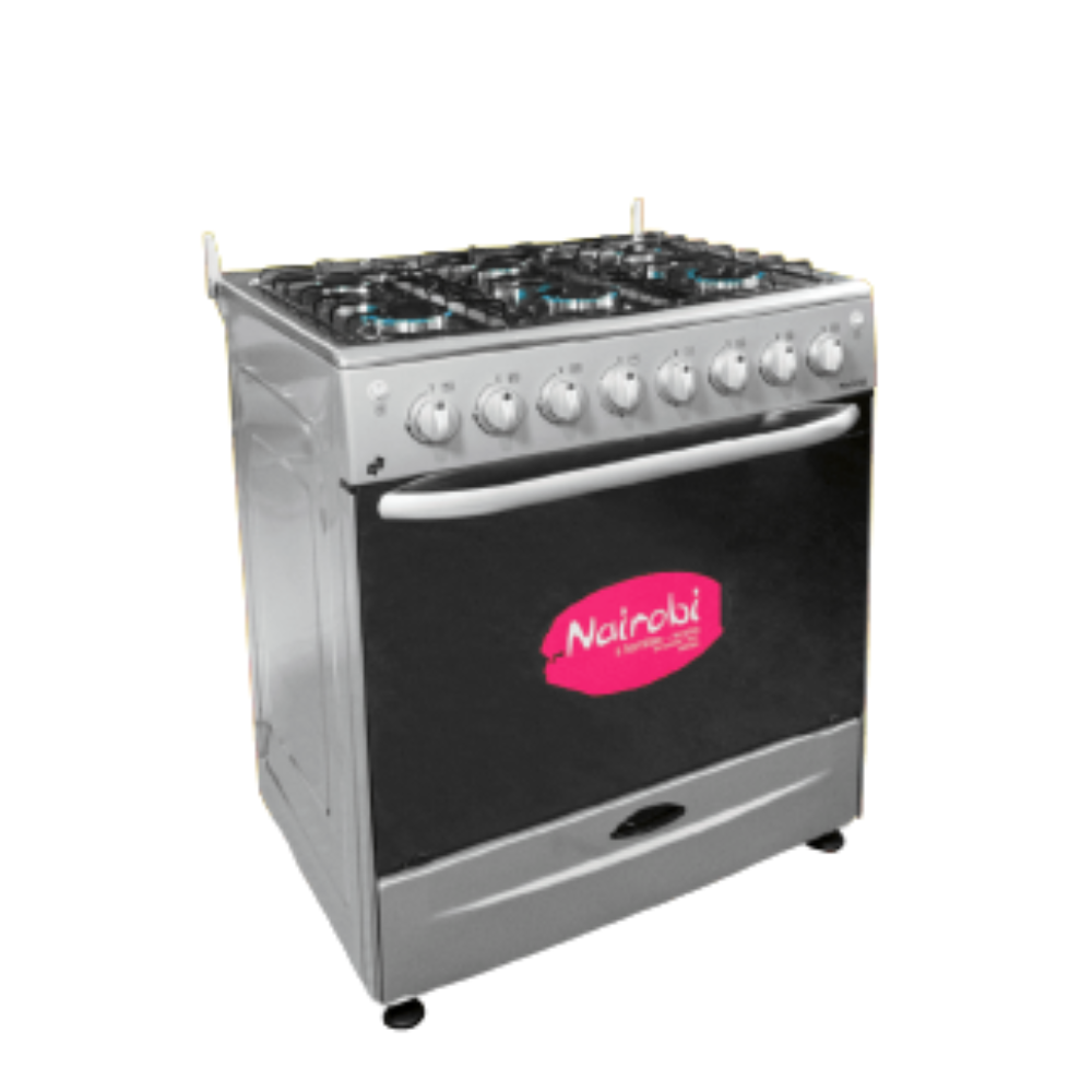 Cocina BP Nairobi 6 hornillas + horno BP02502 INOX