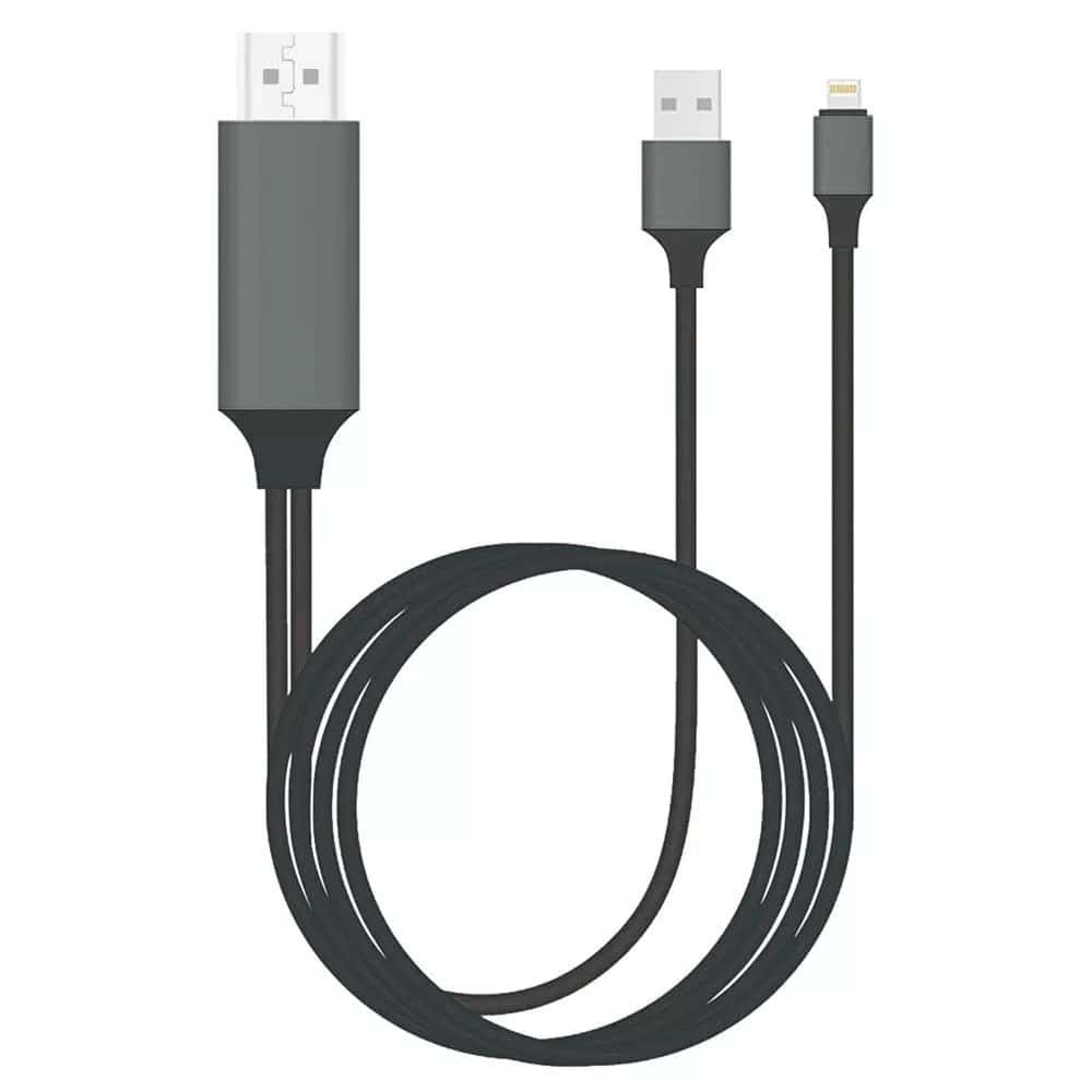 ADAPTADOR CABLE PARA CELULAR/TV LIGHTNING HDTV 2MTS