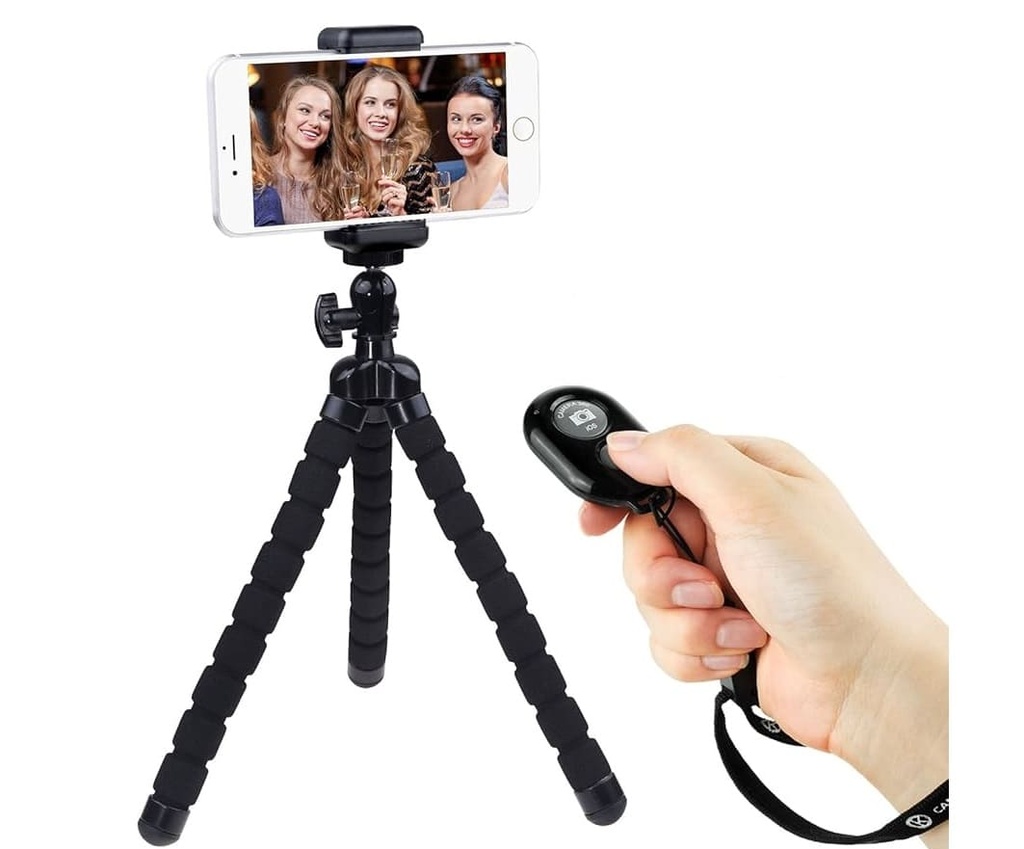 TRIPODE PARA CELULAR A21 80 CM + LED + CONTROL VIDEO PHOTOGRAPHY BRACKET