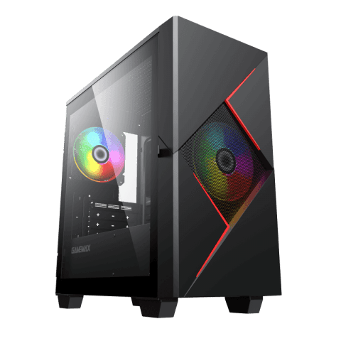 Case Gamemax cyclops br negro/rojo