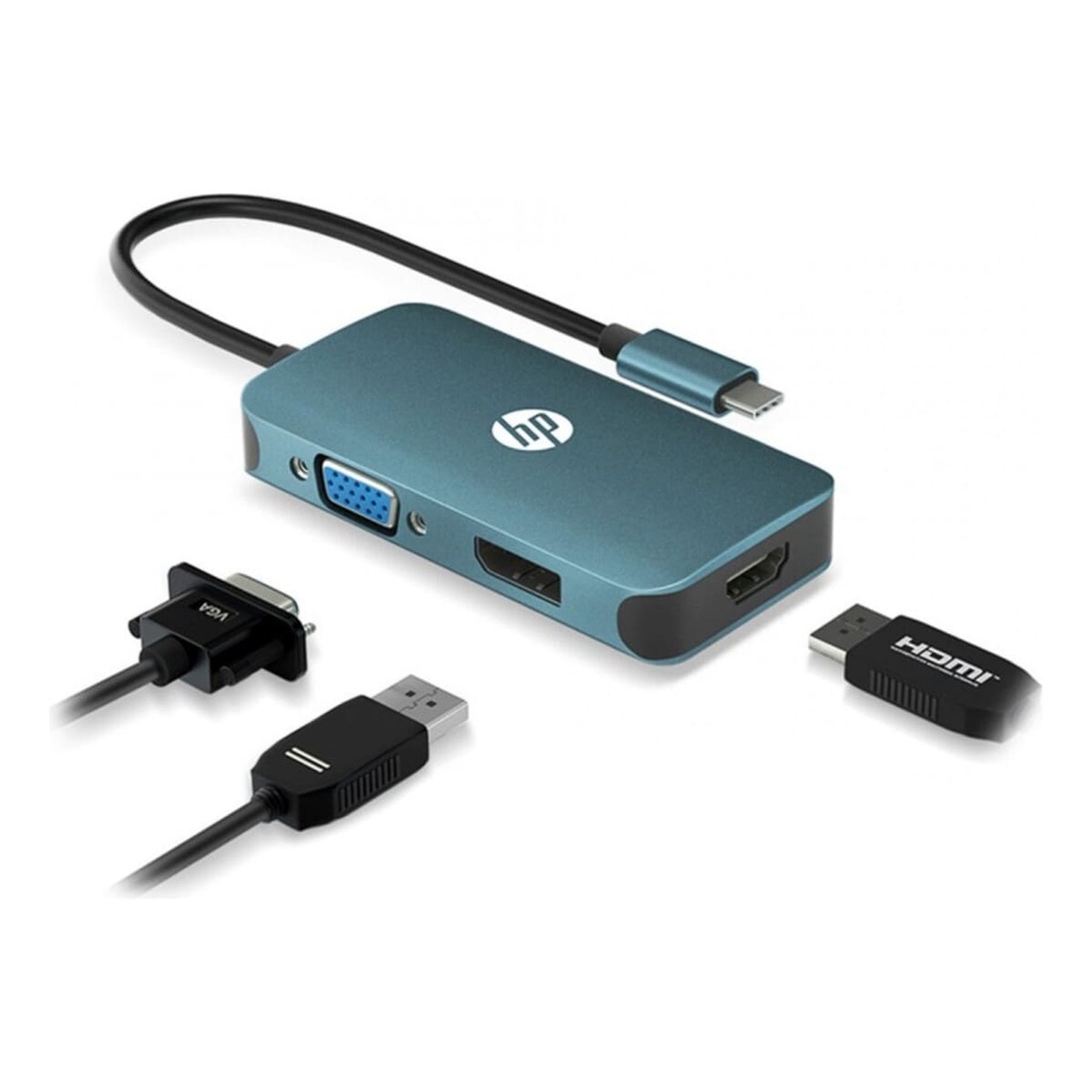 ADAPTADOR HP DHC-CT200 USB CM TO HDMI+VGA