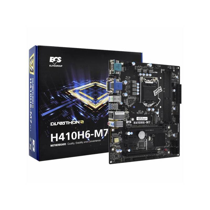 MAINBOARD ECS ELITEGROUP H410H6-M7 HDMI/VGA SATA USB 3.0