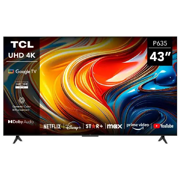 Televisor Led Tcl 43"  43P635CBU 4K HDR Google Tv