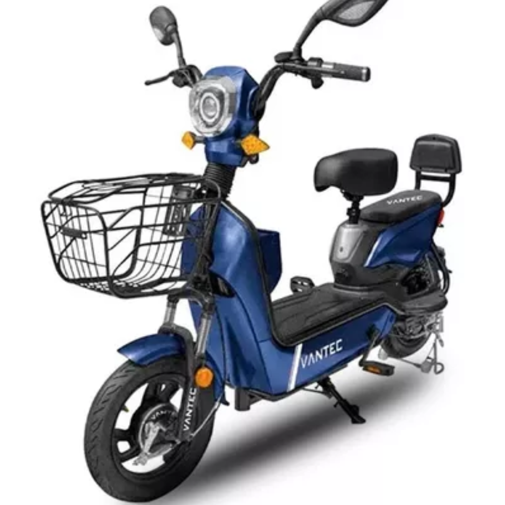 MOTOCICLETA ELECTRICA VANTEC ECORIDE ST-15 AZUL 500W