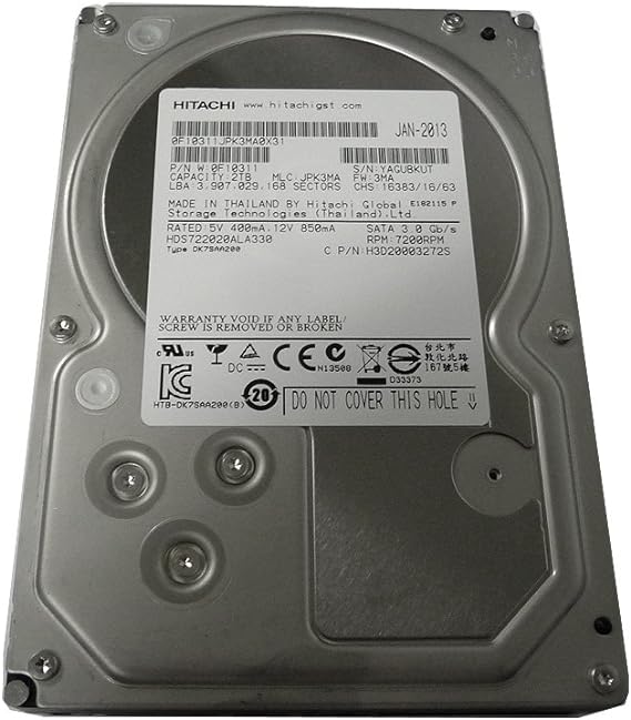 DISCO DURO PC HITACHI SATA3 2TB 3.5" 7200RPM 6GB/S