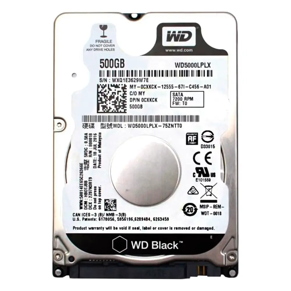 DISCO DURO WESTER DIGITAL NT 500GB 2.5 SATA