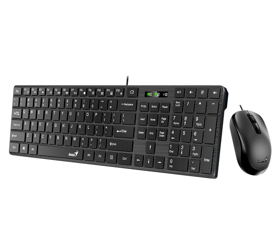 Combo Teclado/mouse Genius slimstar C126 usb negro