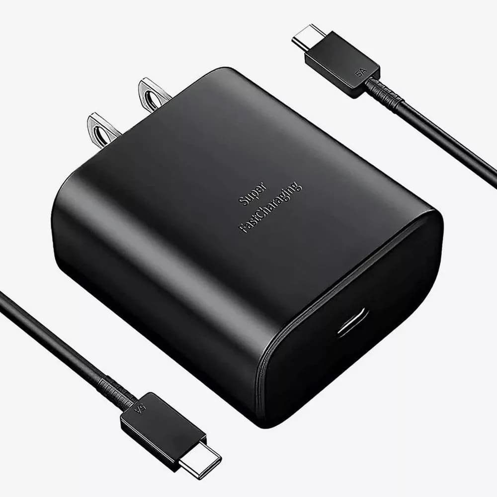 Cargador de pared sam note 20 EP-TA845XBEGCN  45w tipo c c/cable