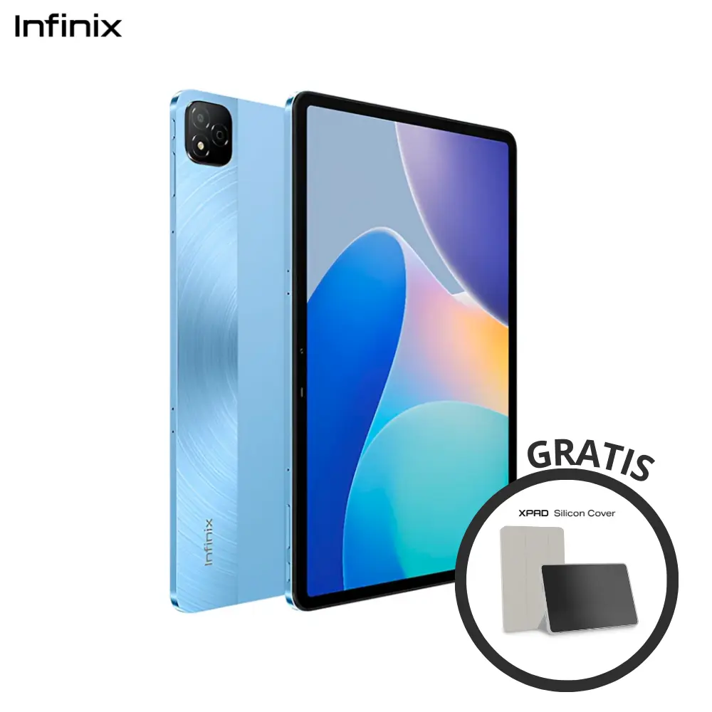 Tablet Infinix Xpad X1101B 11" 4G 8gb (4+4gb) +128gb Frost Blue / Plastic Case Suit Infinix Moodus Grey