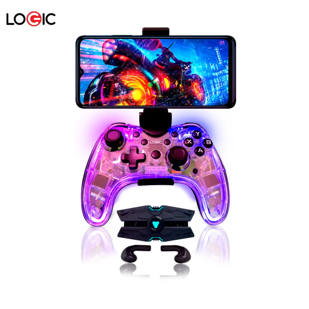 Telefono logic g1l single sim  14gb(4gb+10gb)+128gb gris w/ audifonos y gamepad