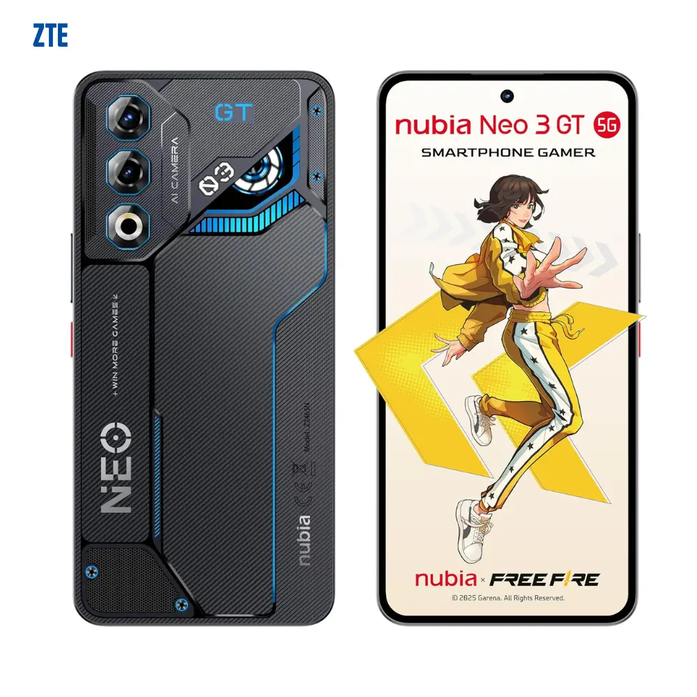 Telefono ZTE Nubia Neo3 GT 5G 20gb (8+12gb) +256gb Gris / Win more game master suit/ Cooler pad edition