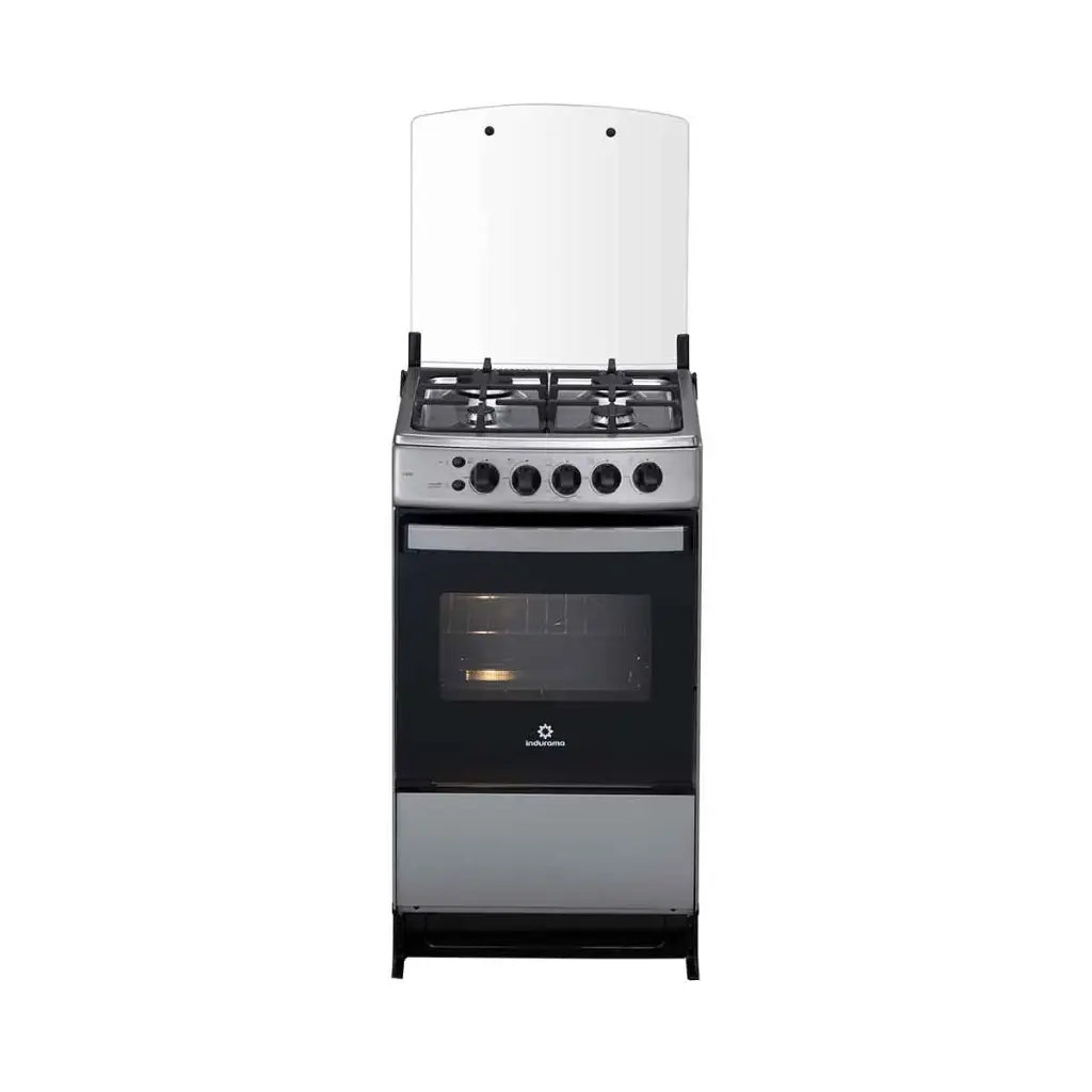 Cocina a gas Indurama Cadiz Spa Plus 4 quemadores C20 S01 Cromada
