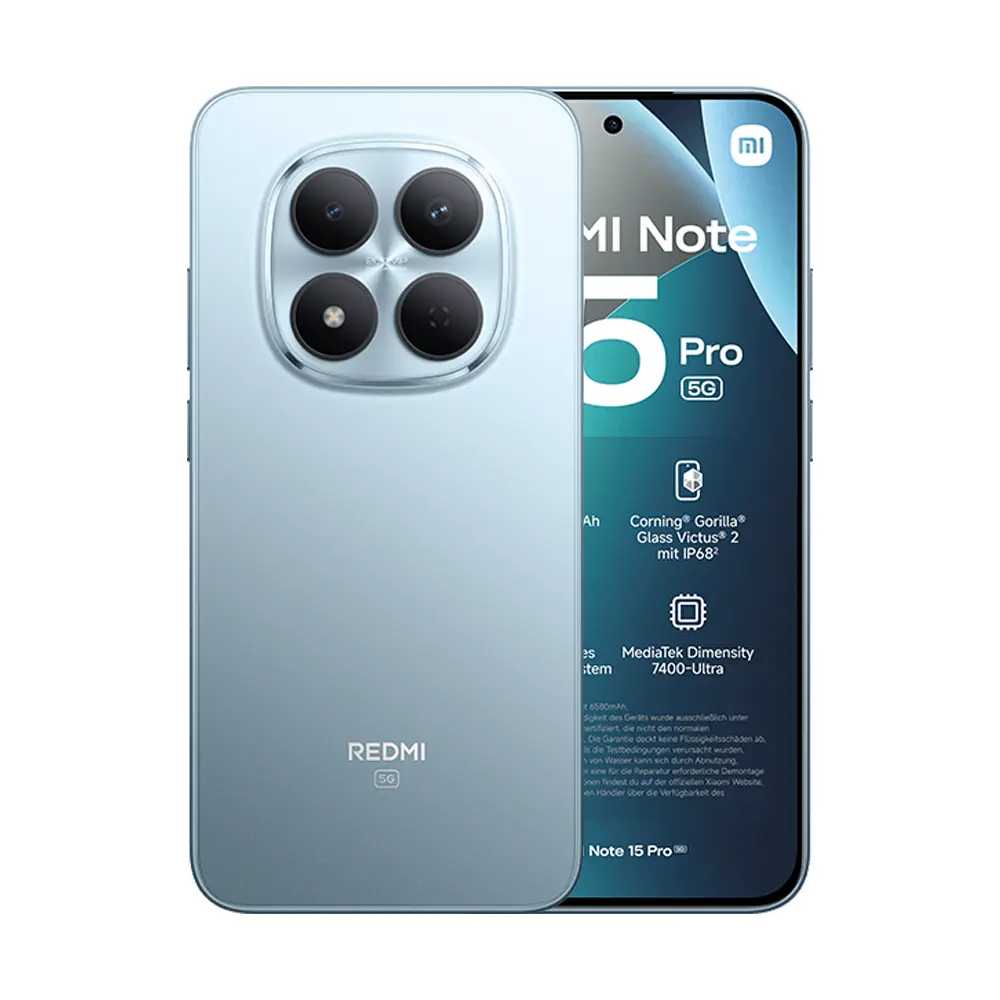 Telefono Xiaomi Redmi Note 15 pro 5g 25080RABDG DS 8gb+256gb glacier blue