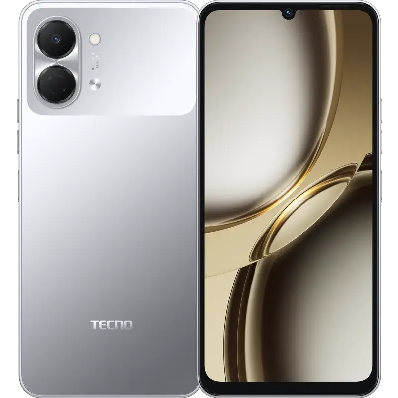 Telefono Tecno Spark Go3 Kn3 ds (4gb+4gb) +128gb  gris