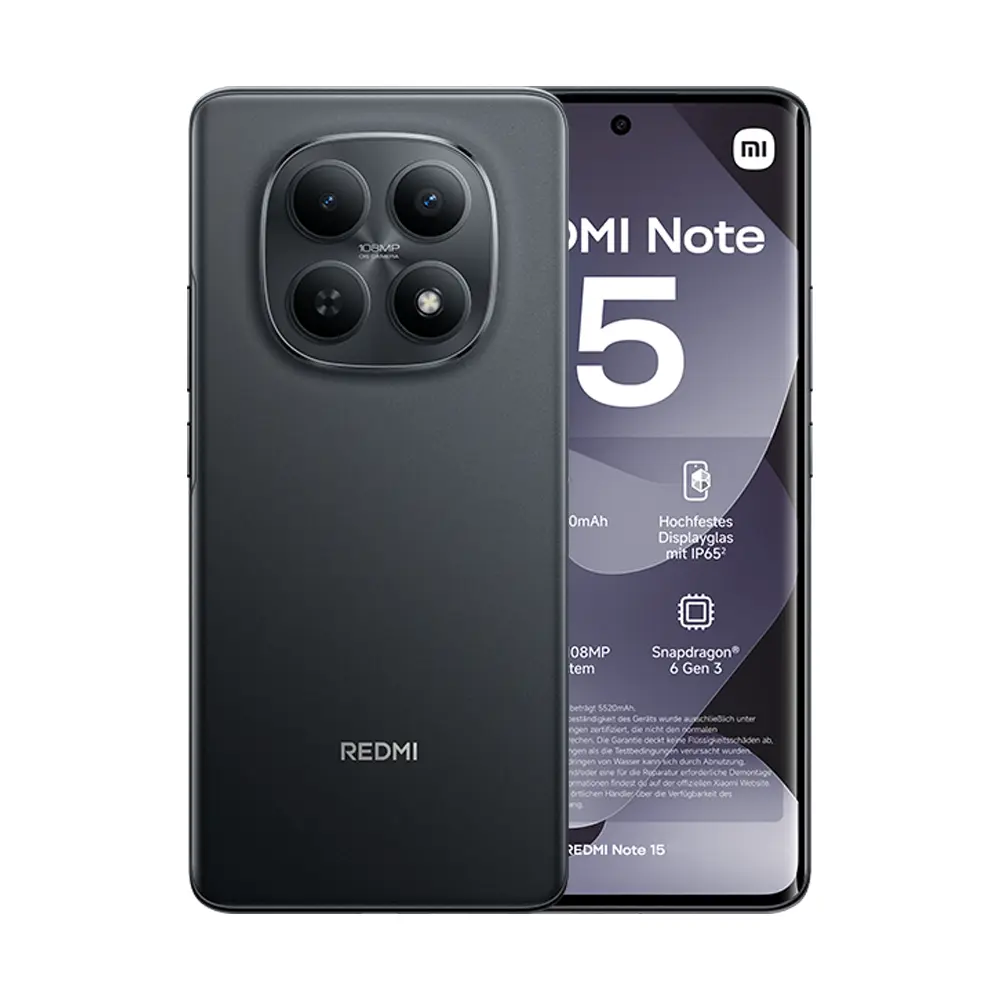 EU Telefono Xiaomi Redmi Note 15 2510DRA23L DS 8gb+256gb black