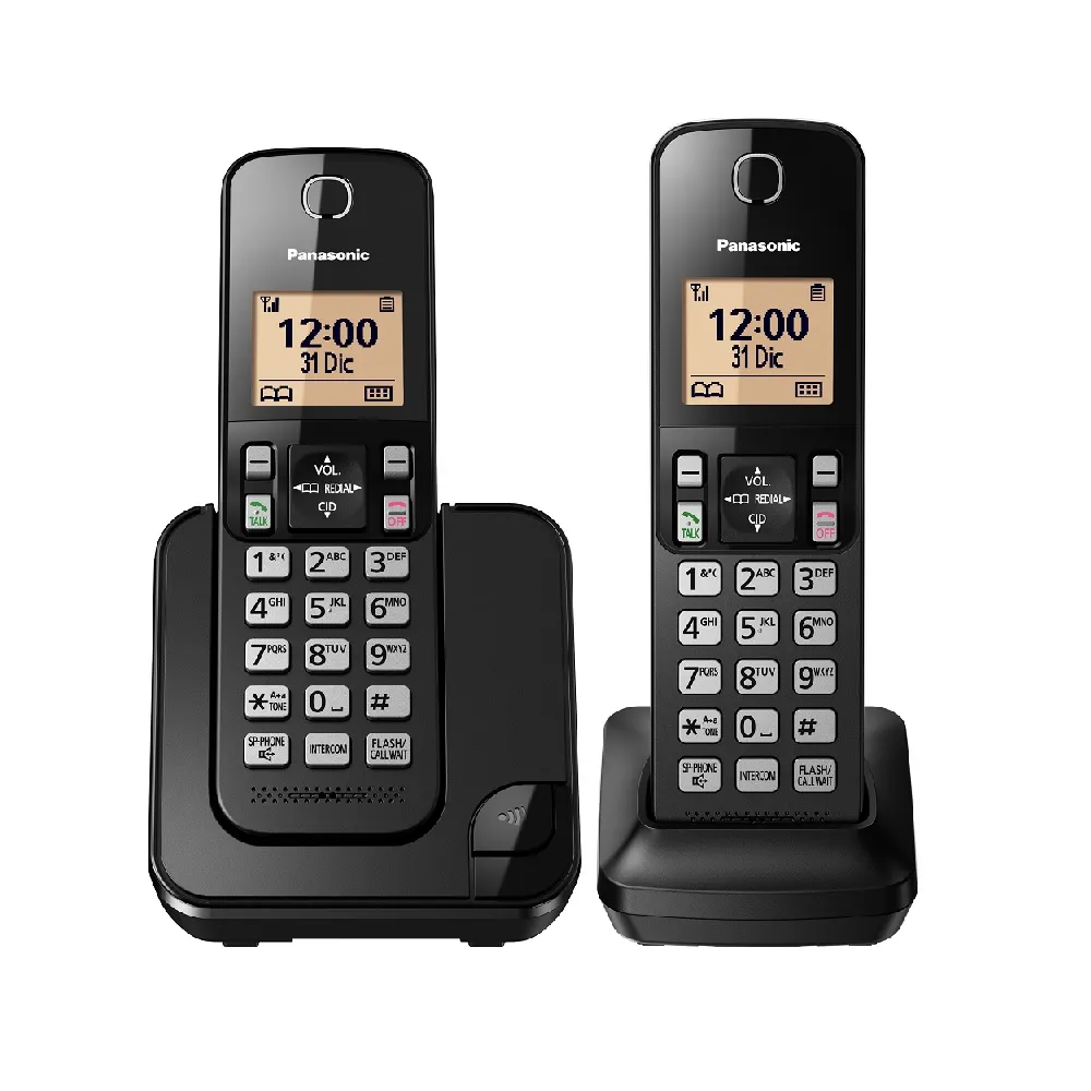 Panasonic Telefono inalambrico digital 2 auriculares KX-TGC352LAB