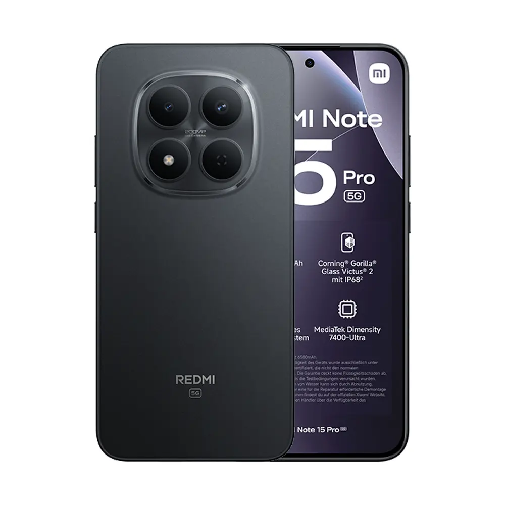 Telefono Xiaomi Redmi Note 15 pro 5g 25080RABDG DS 8gb+256gb black