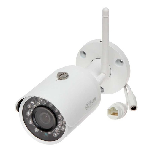 [040012DAHFW1120SNW0280B] DH-IPC-HFW1120SN-W-0280B TUBO IP WIFI 1MP/ 2.8MM/IR30MT / IP66 / MICROSD