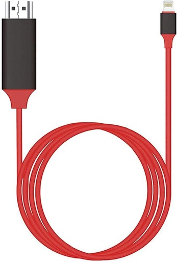 [021006009TVIPHONE] CABLE CELULAR-TV  IPHONE LIGHTNING-HDTV 2M