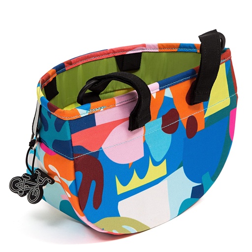 [045004002VARBI11] BOLSO ABIERTO DELANTERO PARA BICICLETA MULTICOLOR  27X16.5 BI-11