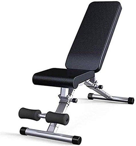 [052007VARFI1] BANCO SILLA DE PRENSA PARA PESAS PLEGABLE 6EN1 CON SOPORTE ABDOMINAL 102X30X130 FI-1