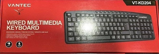 [012005014VANVTKB204] TECLADO VANTEC USB VT-KD204