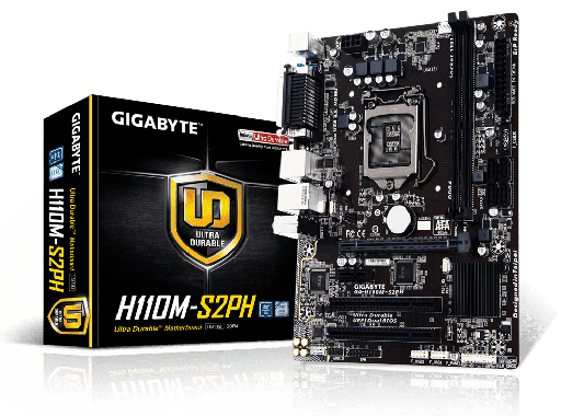 [014006014GYGH110M-S2PH] MAINBOARD GIGABYTE  H110M-S2PH DDR3 LGA 1151GBE LAN/ 6GEN/ USB 3.0.