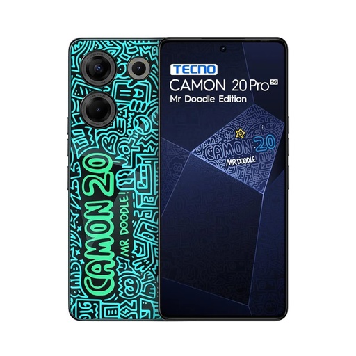 [008003002TNOCK9NDOODLE] Telefono Tecno camon 20 premier ck9n 8gb +512gb Mr Doodle edition