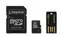 KIT MOBILITY KINGSTON MBLY4G2/8GB-TW MICRO SD/SD ADAPTER/USB ADAPTER