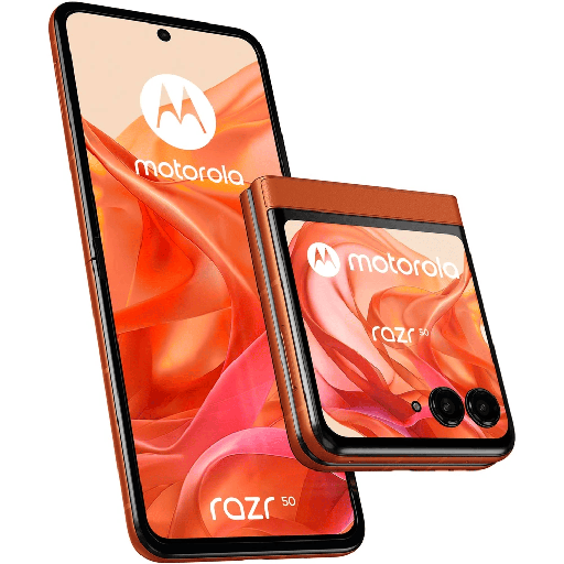 [021007MOTLPP16400NAR] Dummy Motorola Razr 50 fully closed Spritz Orange (Arabesque)