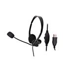 AUDIFONO DIADEMA VANTEC VT-HS101B NEGRO CONEX USB