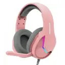 Audifono diadema marvo gaming h8618 pink